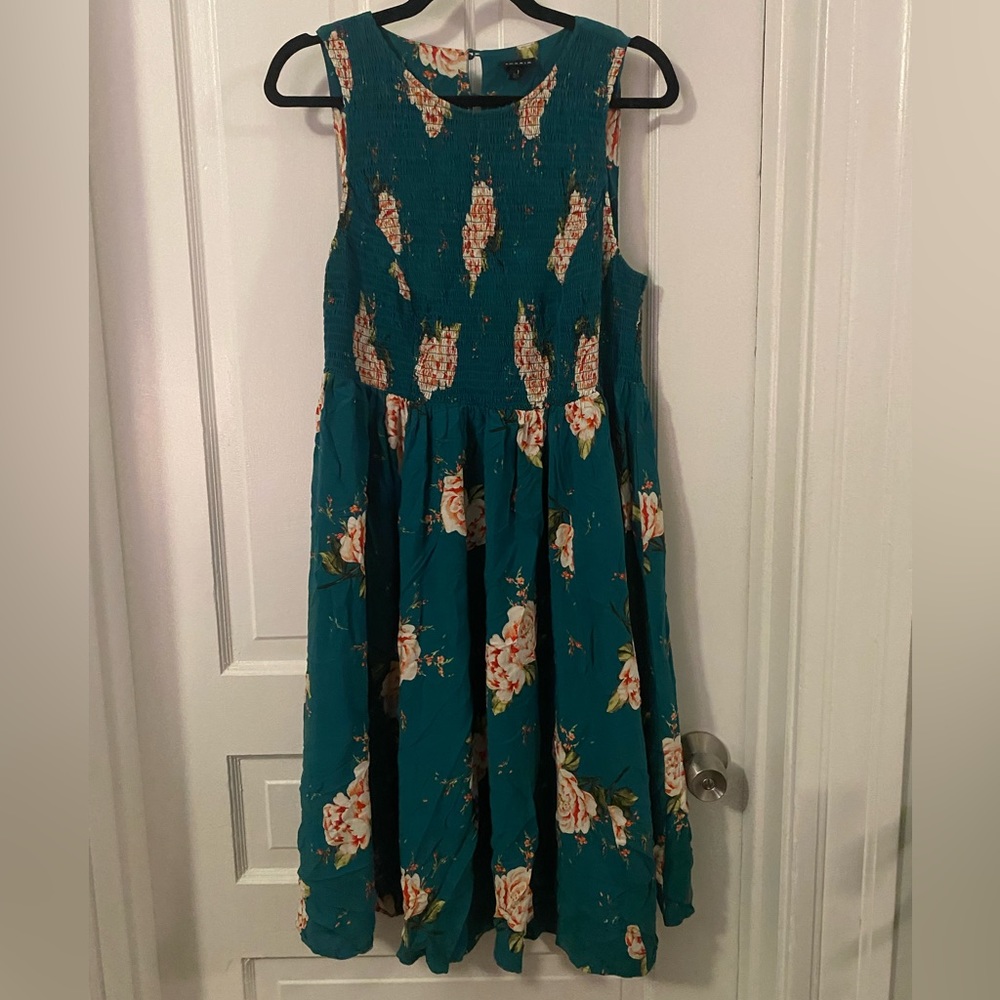 Torrid Floral Flare Dress Size 2